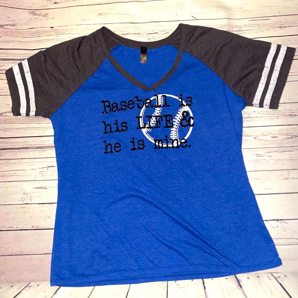 Baseball is life and he is mine tee shirt